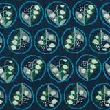 Coton Cloqué Imprimé - DAISY - 015 - Bleu