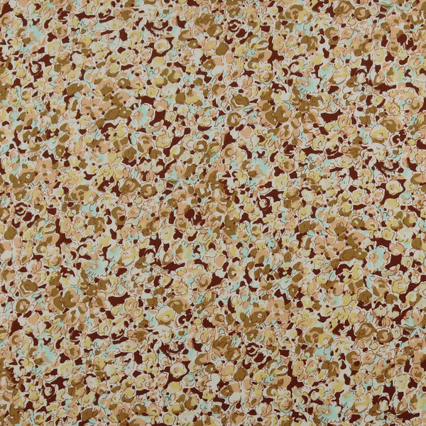 Printed Satin - TESSA - 002 - Brown