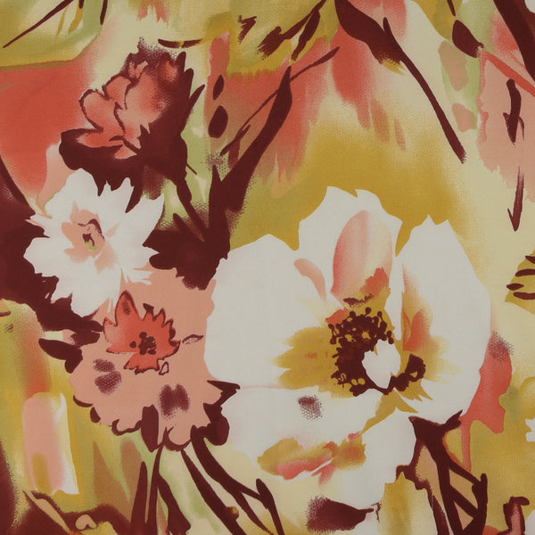 Printed Satin - TESSA - 003 - Golden
