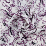 Printed polyester - TESSA - 005 - Mauve