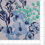 Printed polyester - TESSA - 006 - Blue