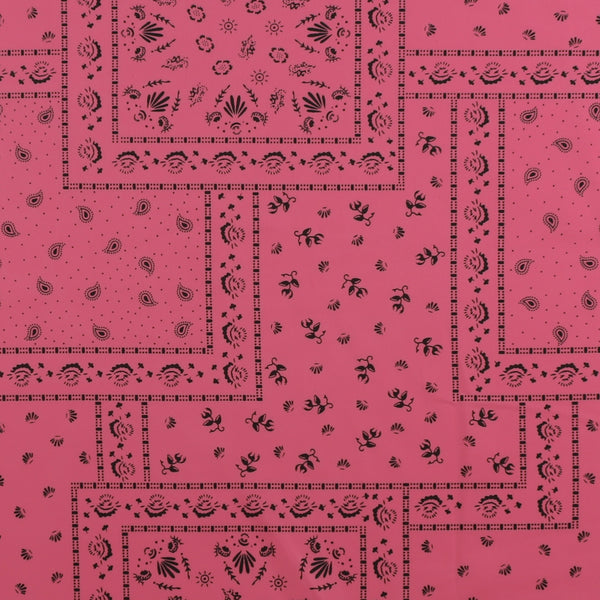 Printed Satin - TESSA - 007 - Pink