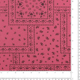 Printed Satin - TESSA - 007 - Pink