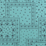 Printed Satin - TESSA - 008 - Aqua