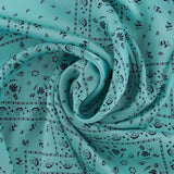 Printed Satin - TESSA - 008 - Aqua