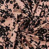 Printed Satin - TESSA - 009 - Dusty Pink