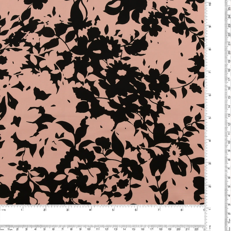 Printed Satin - TESSA - 009 - Dusty Pink