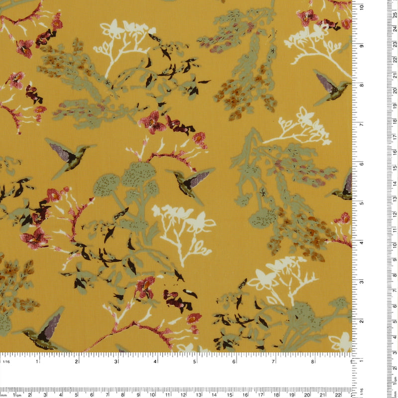 Printed polyester - TESSA - 011 - Topaz