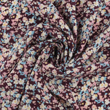 Printed polyester - TESSA - 013 - Plum