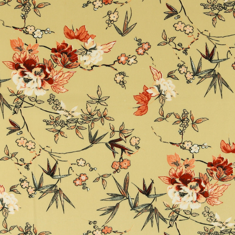 Printed polyester - TESSA - 014 - Butter