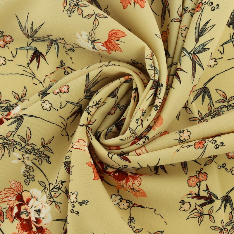 Printed polyester - TESSA - 014 - Butter