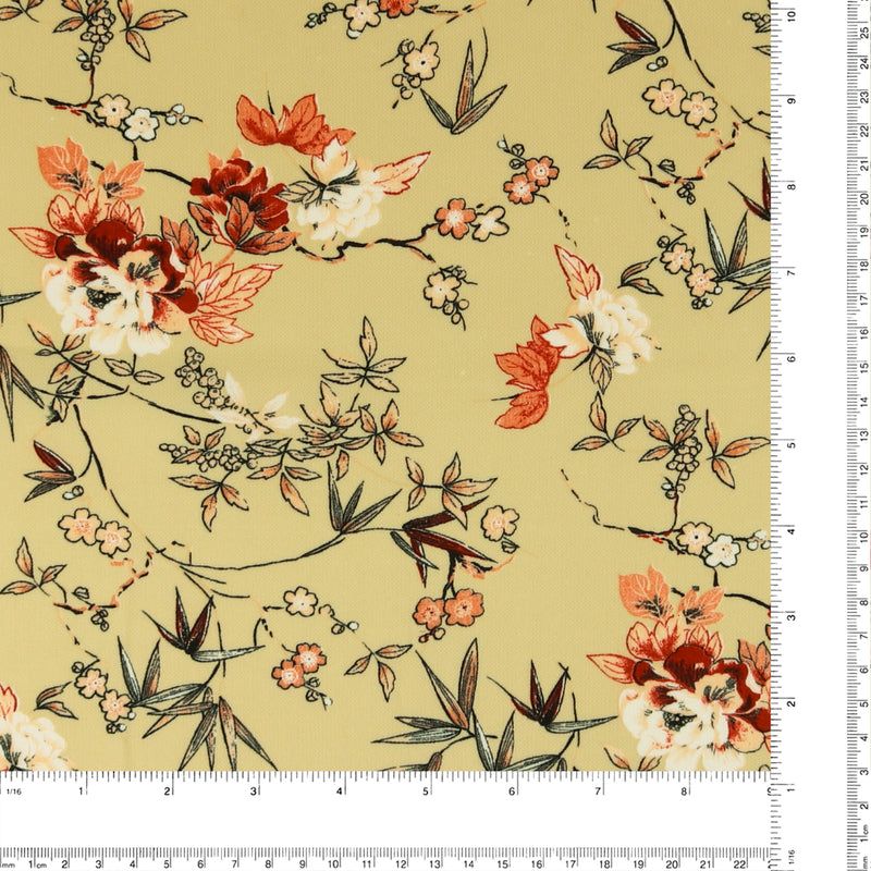 Printed polyester - TESSA - 014 - Butter