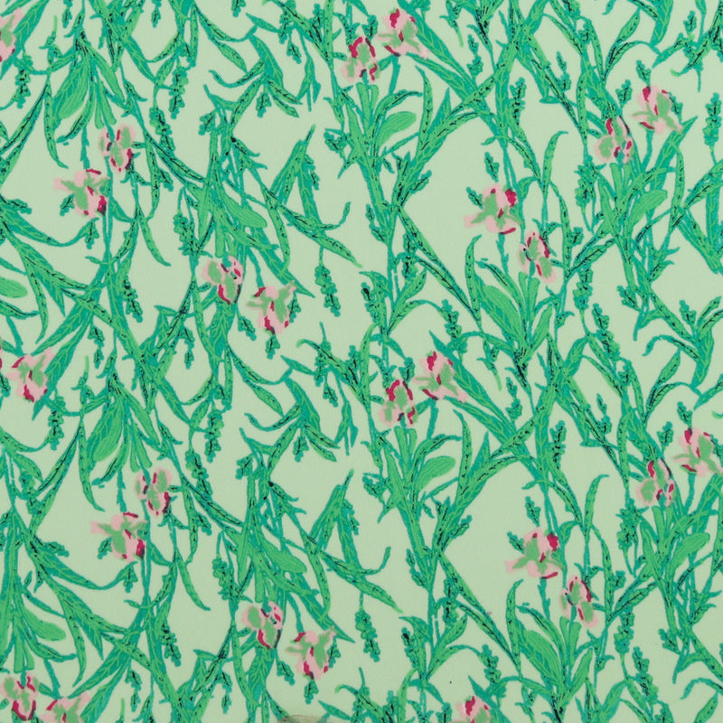 Printed polyester - TESSA - 015 - Light Green