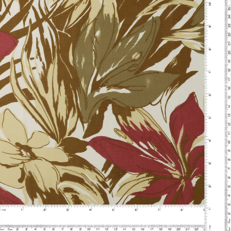 Printed Chiffon - TESSA - 020 - Brown