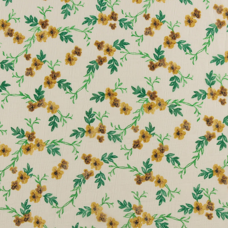Printed Chiffon - TESSA - 030 - White