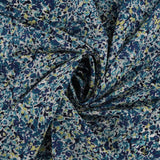 Printed polyester - TESSA - 031 - Navy