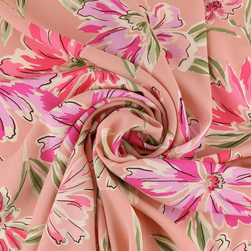 Printed Rayon - ALESSIA - 026 - Pink