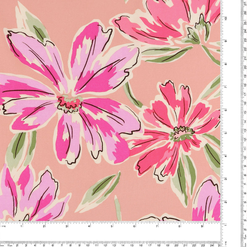 Printed Rayon - ALESSIA - 026 - Pink