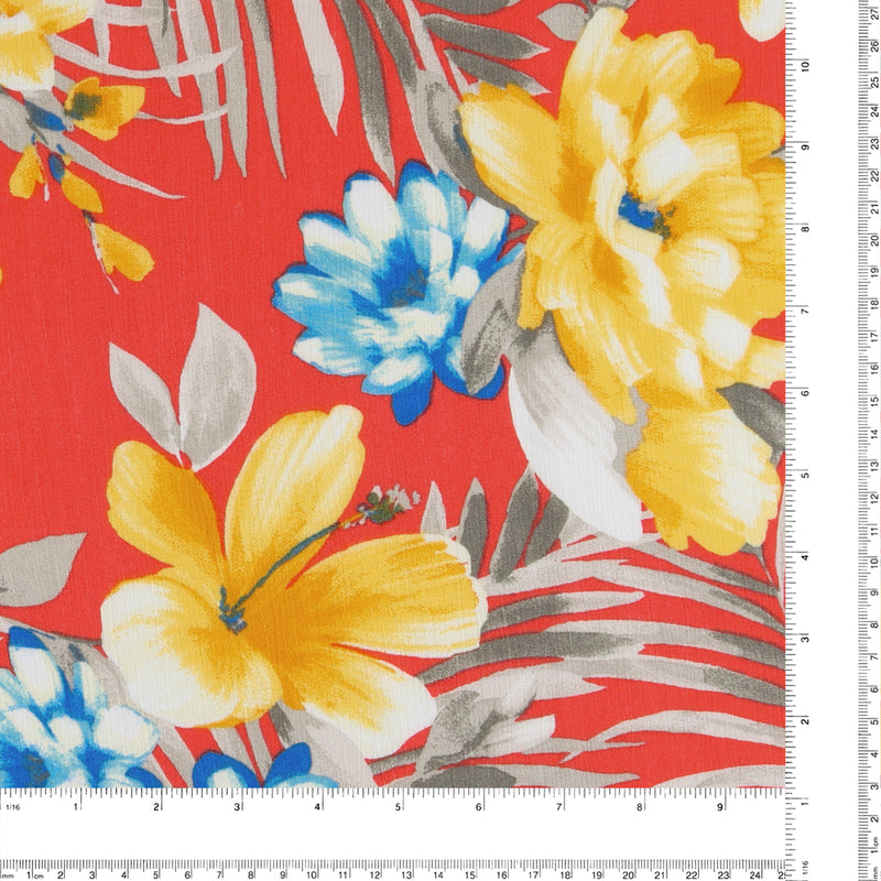 Printed Rayon - ALESSIA - 038 - Coral