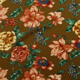 Printed Stretch Satin - LUNA - 010 - Bronze