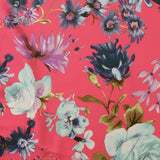 Printed Stretch Satin - LUNA - 020 - Pink