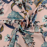 Printed Stretch Satin - LUNA - 021 - Blush