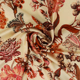 Printed Stretch Satin - LUNA - 024 - Butter