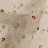 Embroidered Organza - CHARLOTTE - 002 - Light Grey
