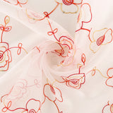 Embroidered Organza - CHARLOTTE - 003 - White