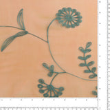 Embroidered Organza - CHARLOTTE - 004 - Peach