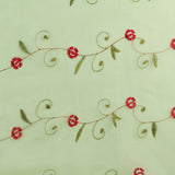 Embroidered Organza - CHARLOTTE - 005 - Mint