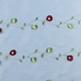 Embroidered Organza - CHARLOTTE - 006 - Blue
