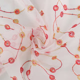 Embroidered Organza - CHARLOTTE - 009 - White
