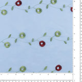 Embroidered Organza - CHARLOTTE - 010 - Blue