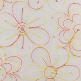 Embroidered Organza - CHARLOTTE - 011 - White