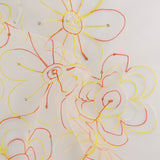 Embroidered Organza - CHARLOTTE - 011 - White