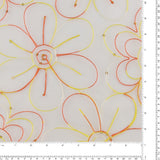 Embroidered Organza - CHARLOTTE - 011 - White