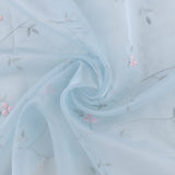 Embroidered Organza - CHARLOTTE - 012 - Aqua
