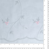 Embroidered Organza - CHARLOTTE - 012 - Aqua