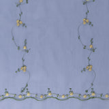 Embroidered Organza - CHARLOTTE - 013 - Indigo