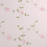 Embroidered Organza - CHARLOTTE - 014 - Light Pink