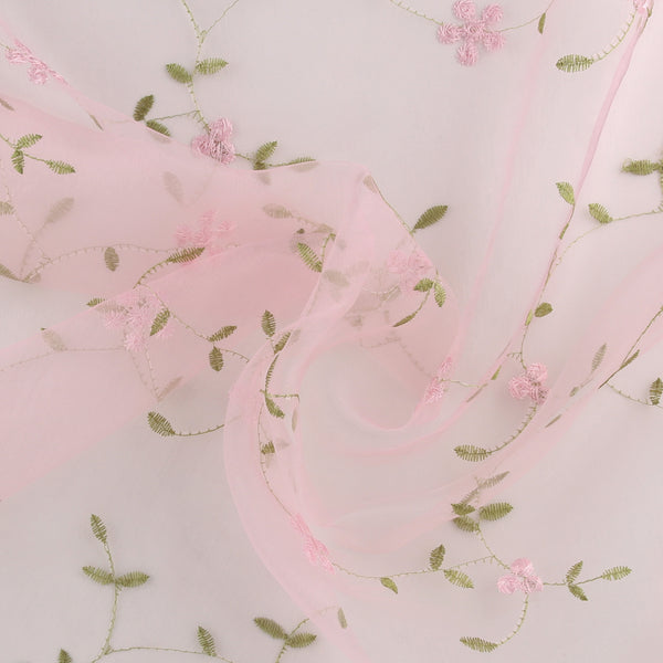 Embroidered Organza - CHARLOTTE - 014 - Light Pink