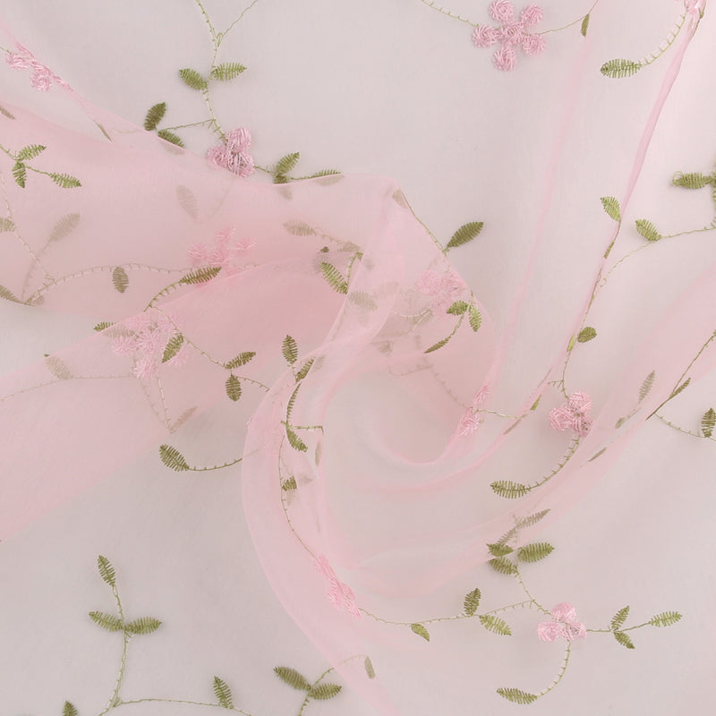 Embroidered Organza - CHARLOTTE - 014 - Light Pink
