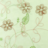 Embroidered Organza - CHARLOTTE - 016 - Aqua