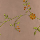 Embroidered Organza - CHARLOTTE - 017 - Bronze