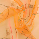 Embroidered Organza - CHARLOTTE - 018 - Peach