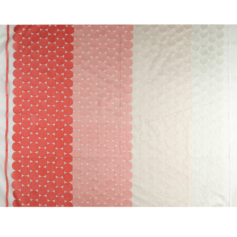 Embroidered Organza - CHARLOTTE - 020 - Coral