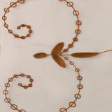 Embroidered Organza - CHARLOTTE - 021 - Brown