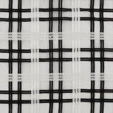 Embroidered Organza - CHARLOTTE - 022 - Black & White
