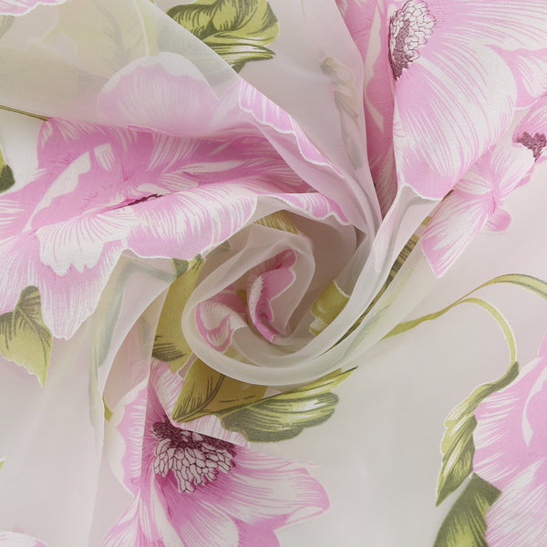 Printed Burnout Organza - JACQUELINE - 001 - Orchid